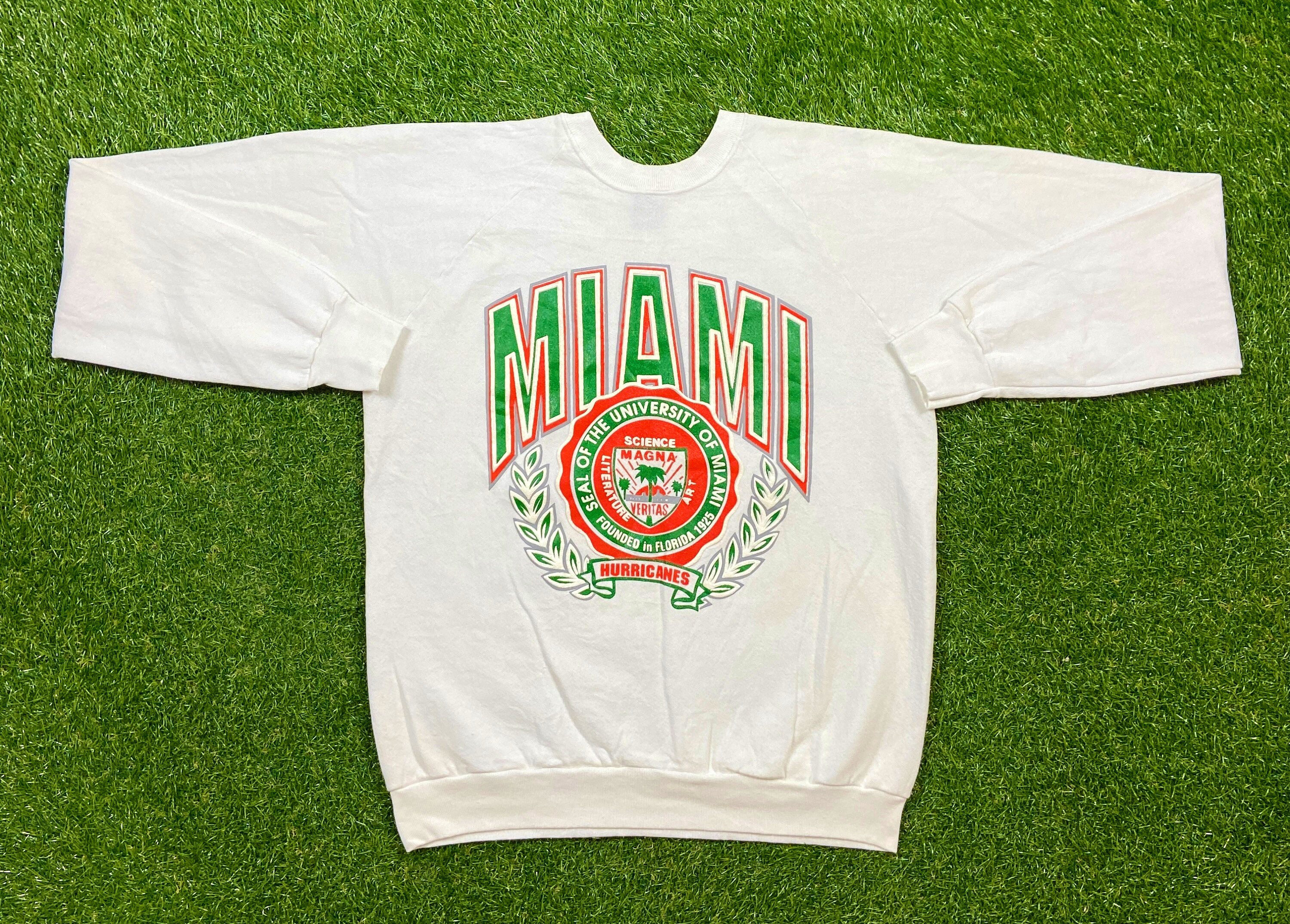 university of miami sweatshirt vintage