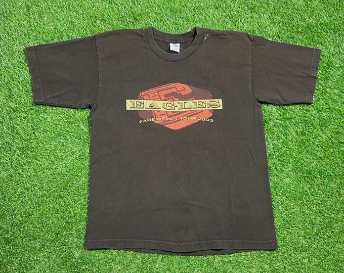 Vintage Eagles Farewell Tour 2003 T Shirt Tee Made USA Size Large L Hotel California Band Tee Classic Rock 00s