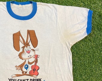 Vintage Nesquik Quik T Shirt Tee Made USA Size Xtra Large XL