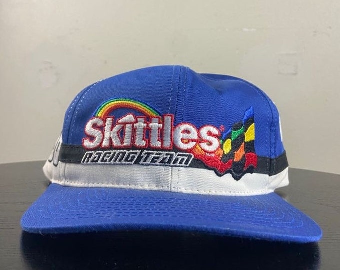 Vintage Ernie Irvan #36 Snapback Hat Cap OSFA Classic Car Speedway NASCAR Daytona 500 Motorsports Skittles Racing Team 1990s 90s