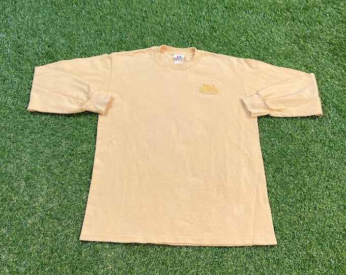 Vintage Busch Gardens Long Sleeve Shirt Tee Jays Made USA Size Medium M Tampa Bay Florida FL Theme Park Animals 1990s