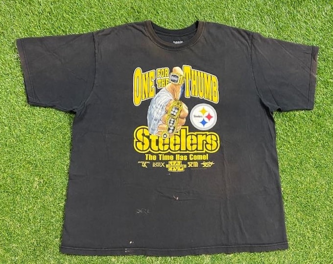 Vintage Pittsburgh Steelers T Shirt Tee Reebok Size XXL 2XL NFL Football Pennsylvania Super Bowl Champions Classic 1990s 90s
