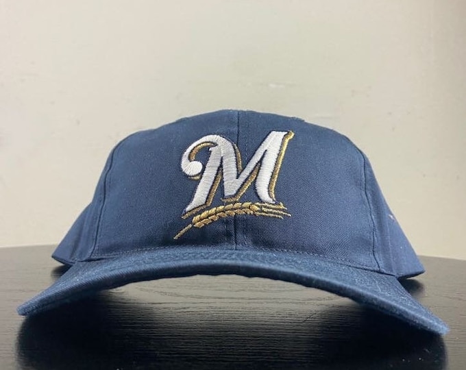 Vintage Milwaukee Brewers Snapback Hat OSFA MLB Baseball National League Wisconsin 1990s 90s