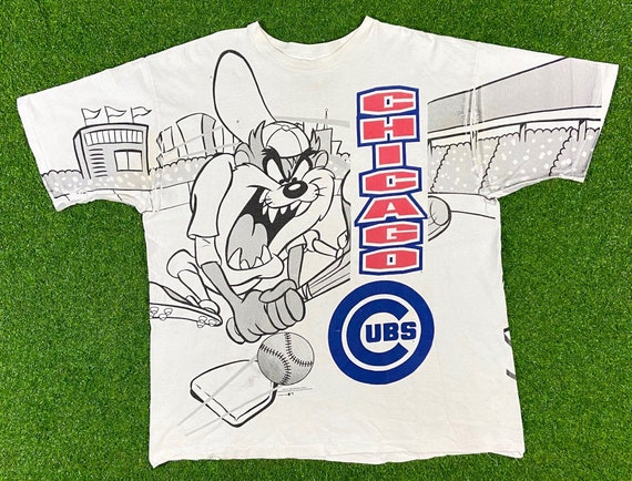 Vintage 80s Chicago Cubs T-Shirt Mens M Deadstock MLB Baseball Screen Stars