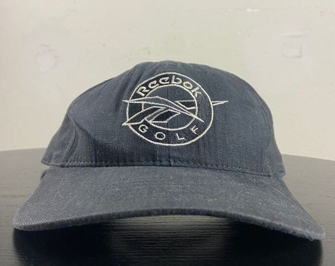 Vintage Reebok Golf Strap Back Hat OSFA Classic Sportswear Athletic Wear Tiger Woods Masters Classic 1990s 90s