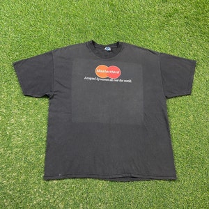 Vintage MasterHard T Shirt T-Shirt Hanes Gr. Xtra Groß XL MasterCard Parody Lustiger Spruch Komische Komödie 1990er 90er