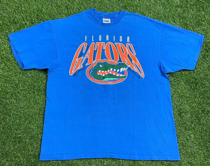 Vintage Florida Gators T Shirt Tee Made Usa Size XXL 2XL NCAA College Football UF University of Florida 1990s 90s Oversized