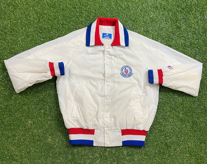 Vintage United States Olympic Training Center Bomber Jacket Champion Size M Colorado Springs Olympic Games USA Dream Team Jordan Sports 90s