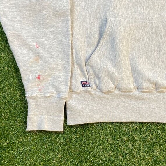 Vintage 1980'S Champion Trico Tag triple print college sweatshirt, made in the USA, size M. cotton gray type Vintage Second Hand