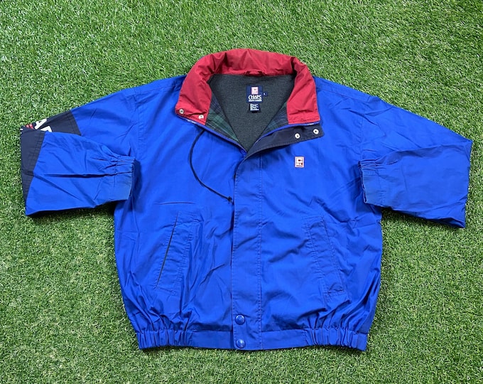 Vintage Polo Ralph Lauren Windbreaker Jacket Size Large L Designer Clothing 1990's 90's Rare Quality Fit Light Rain Coat