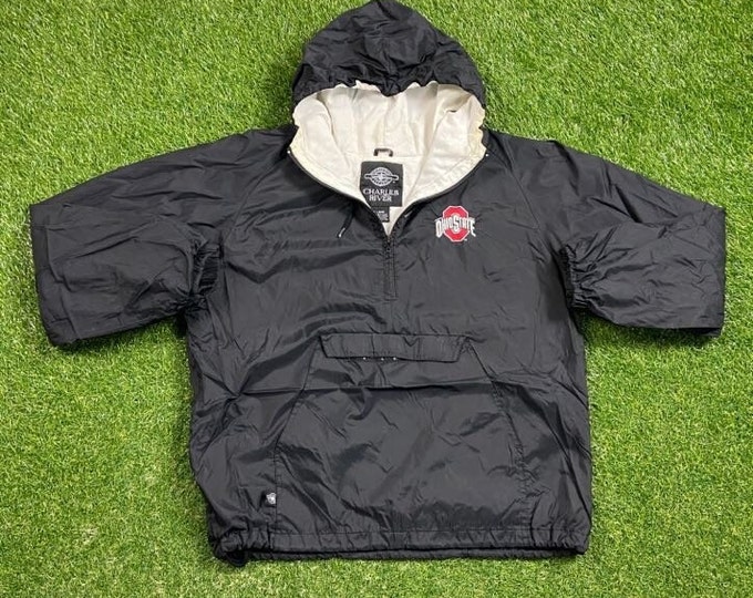 Vintage Ohio State University Jacket Size Large L NCAA College Football Basketball OSU Buckeyes 1990s 90s