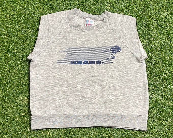 Vintage Chicago Bears Crewneck Sweatshirt Garan Inc Size Youth Medium NFL Football Illinois Pull Over 1990s 90s