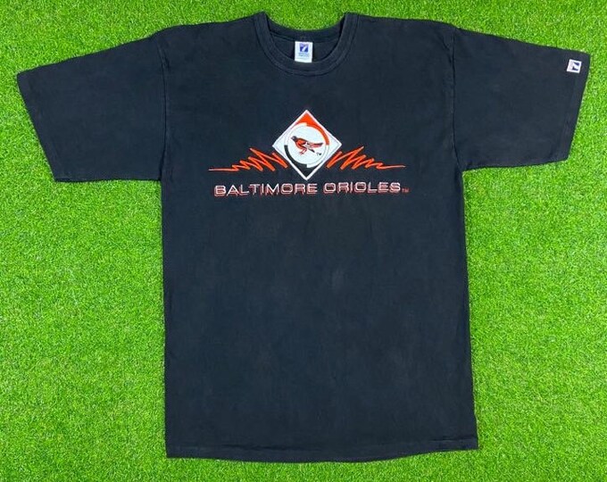 Vintage Baltimore Orioles T Shirt Tee Logo 7 XL Made in USA MLB American League 1990s Maryland Camden Yards 90s