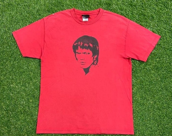 Vintage Bruce Lee T Shirt Tee Size Large L Karate MMA Mix Martial Arts UFC Ultimate Cobra Kai Karate Kid