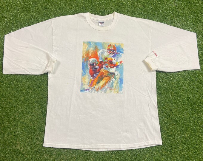 Vintage Football Long Sleeve Shirt Jerzees Size Xtra Large XL NFL NCAA College Football 1990s 90s