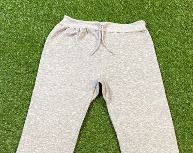 Vintage Plain Gray Sweatpants Made USA Size Large L Soft Joggers Comfortable Warm 1990s 90s