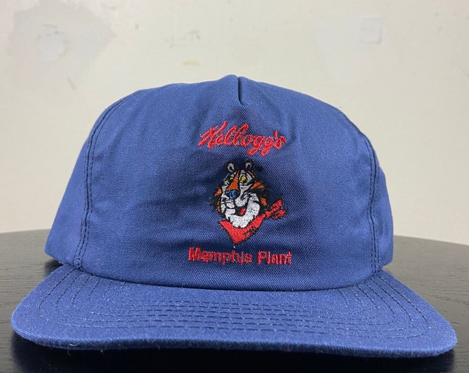 Vintage Kellog's Memphis Plant Snapback Hat OSFA Cereal Frosted Flakes 1990s 90s