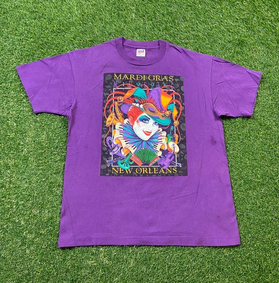 Vintage Mardi Gras T Shirt Tee Anvil Made USA Xtra Large XL - Etsy