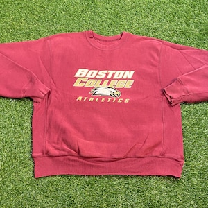 Felpa girocollo vintage Boston College Eagles taglia Large L NCAA College Football Massachusetts New England Classic University anni &#39;90
