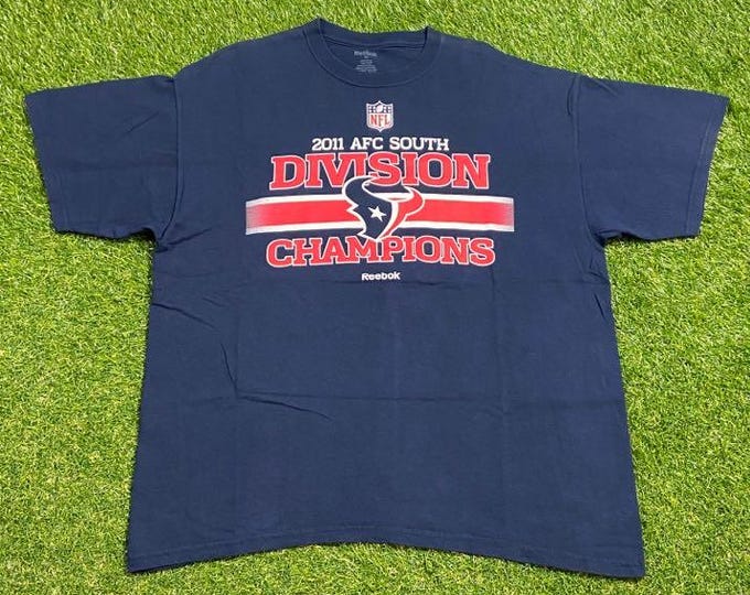 Vintage Houston Texans T Shirt Tee Reebok Size Xtra Large XL Houston Oilers Texas NFL Football 00s