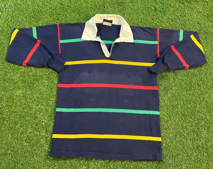 Vintage Canterbury Stripped Polo Shirt Size Small S Quality 1990's Comfy Great Fit Original 90s Pull Over
