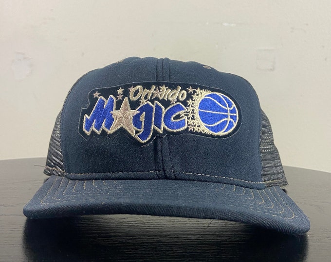 Vintage Orlando Magic Snapback Hat Made USA OSFA Cap NBA Basketball Florida Shaq Penny 1990s 90s