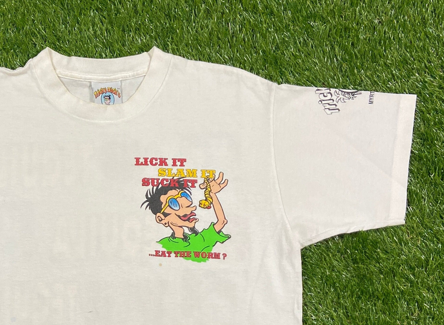 90s US古着 トリッキーディックス コンドーム Tシャツ エロTEE | www