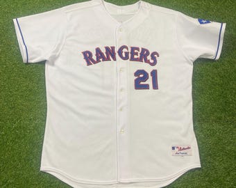 Vintage Texas Rangers Milton Bradley #21 Jersey Majestic Made USA