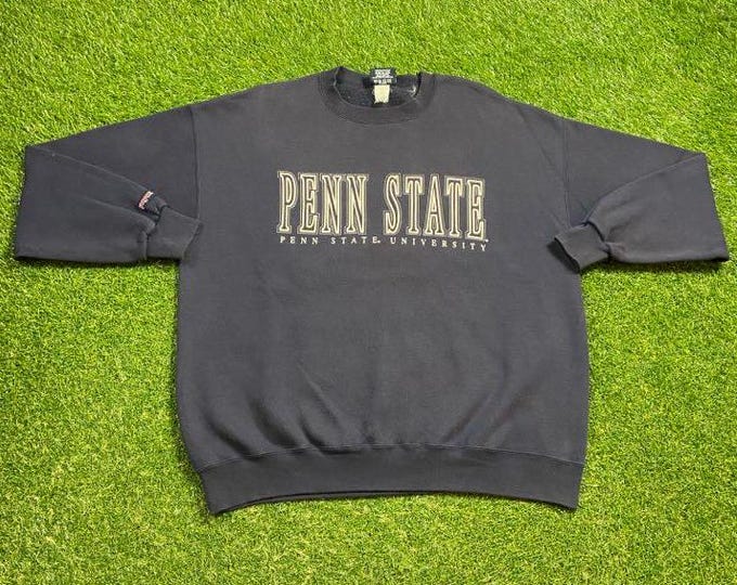 Vintage Penn State University Crewneck Sweatshirt Size Xtra Large XL NCAA College Football Pennsylvania Nittany Lions Pull Over Oversized