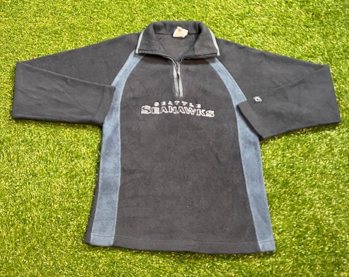 Vintage Seattle Seahawks Sweater Reebok Size Youth Large NFL Football Washington 1990s 90s