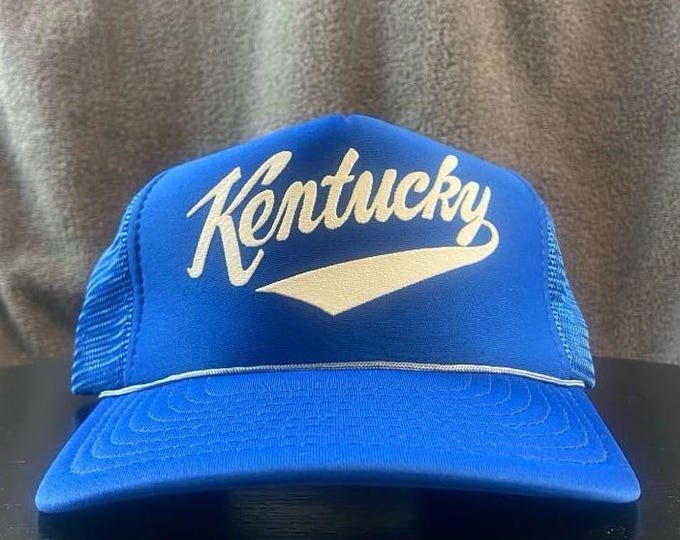 Vintage University of Kentucky Wildcats Snapback Hat OSFA Lexington Go Big Blue College UK Classic 1990s 90s