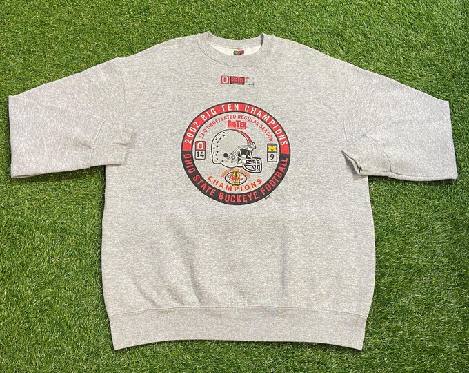 Vintage Ohio State University Crewneck Sweatshirt Size Xtra Large XL Cleveland NCAA College Football Basketball OSU Pull Over Oversized 00s