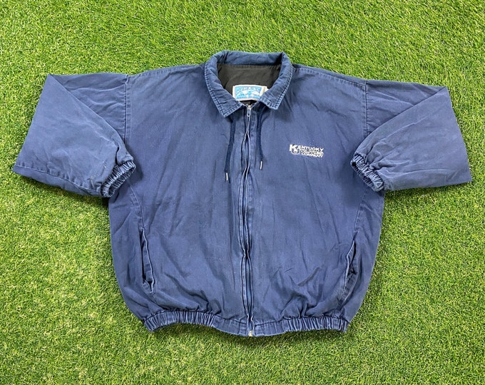 Vintage Kentucky Utilities Company Jacket Kaye Sportswear Made USA Size Large L Gas and Electric Louisville 1990s 90s