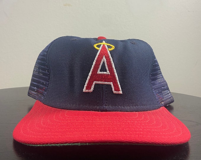 Vintage Anaheim Angels Snapback Hat New Era Made USA OSFA MLB Baseball California 1990s 90s