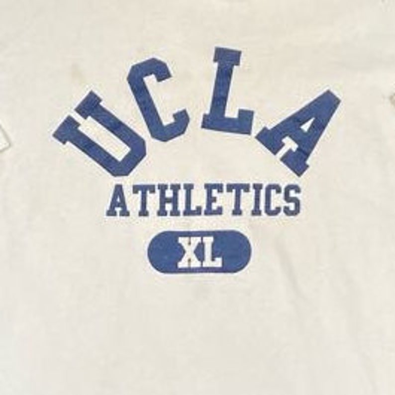 Vintage UCLA Bruins Athletics 34 Sleeve Shirt Wolf Made USA Size Xtra Large Xl University California Los Angeles Pasadena NCAA 1970s 70s
