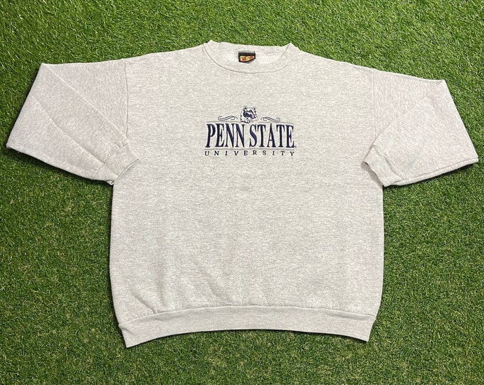 Vintage Penn State University Nittany Lions Crewneck Sweatshirt Made USA Size Large L NCAA College Football Pennsylvania 1990s 90s