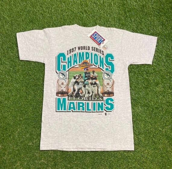 Vintage Florida Marlins 1997 World Series Champions T Shirt Tee