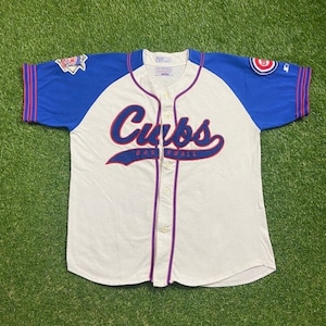 Vintage Chicago Cubs Jersey Starter Size Large L MLB Baseball Wrigley Field Illinois 1990s 90s