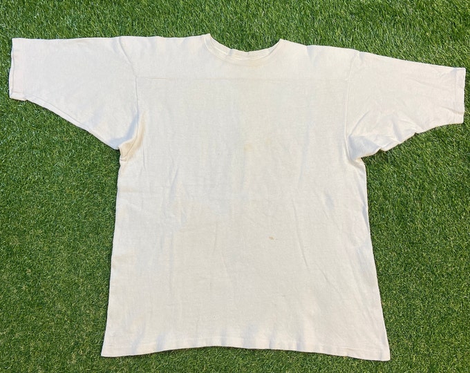 Vintage Plain White T Shirt Tee Size Large L Quality 1960's Comfy Great Fit Original 60s