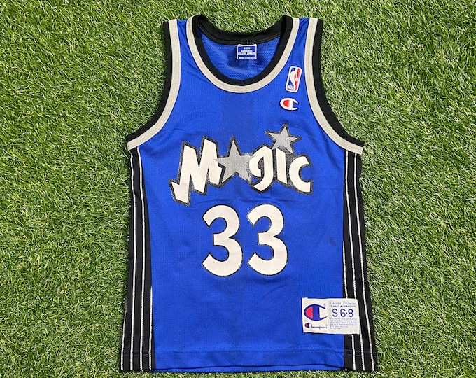 Vintage Orlando Magic Grant Hill #33 Jersey Champion Size Youth Small NBA Basketball Florida Penny Shaq 00s