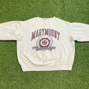 Vintage Marymount University Crewneck Sweatshirt MVP Made USA Size Xtra Large XL Uva Arlington Virginia 1990s 90s Pull Over Oversized