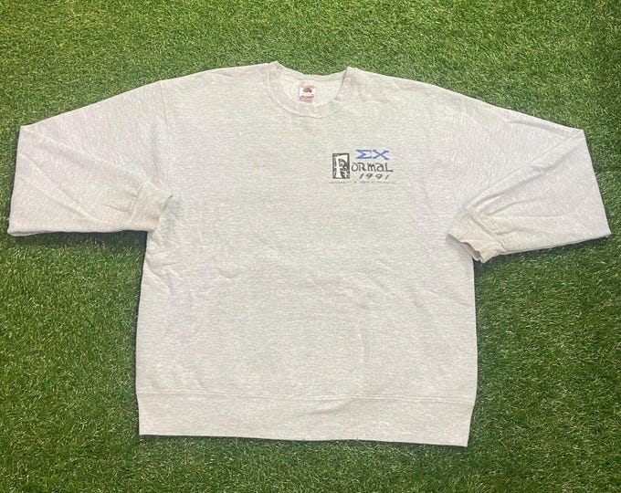 Vintage University of Texas at Arlington Crewneck Sweatshirt Made USA Size Large L Classic 1990s 90s Pull Over Oversized