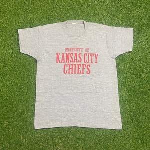 Vintage Kansas City Chiefs T Shirt Tee Made USA Size Xtra Large XL Football NFL Missouri Mahomes Playoffs Classic 1990s 90s