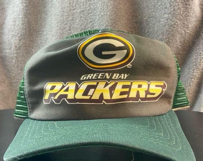 Vintage Green Bay Packers Snapback Hat OSFA New Era Made USA Lambeau Field NFL Football Wisconsin Pack Cheese Head Favre 1990s 90s