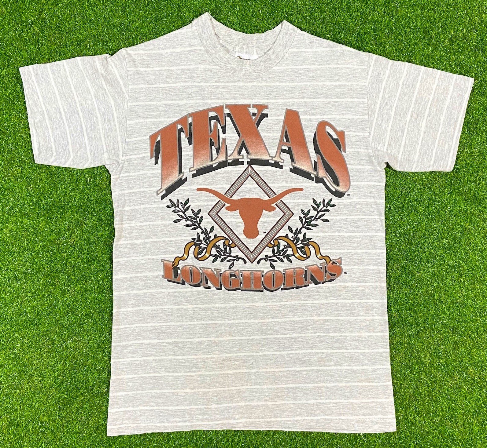 Vintage University of Texas Longhorns Striped T Shirt Tee - Etsy India