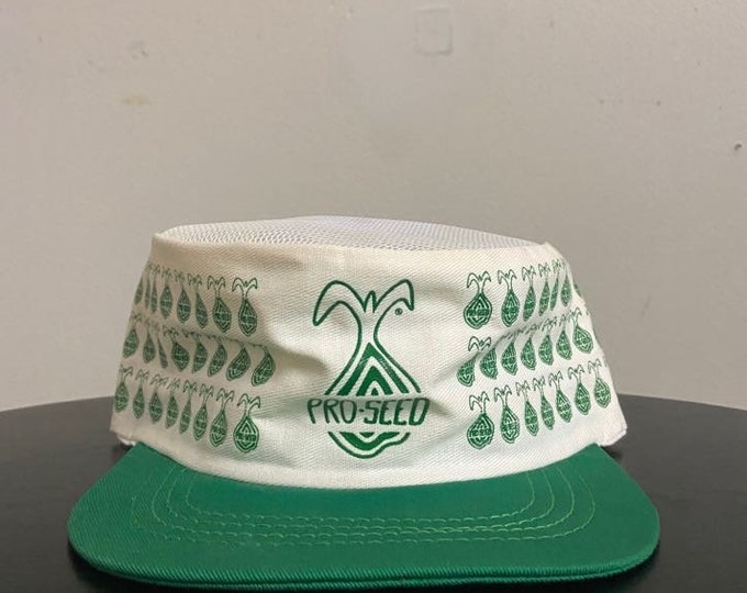 Vintage Pro Seed Snapback Hat OSFA Irrigation Agricultural Gardening 1970s 70s