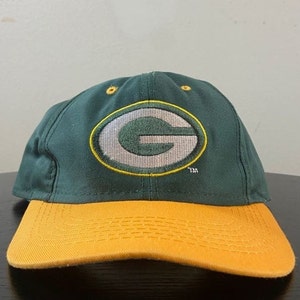 Gorra Snapback Vintage de los Green Bay Packers con Logo 7 Juvenil OSFA NFL Fútbol Wisconsin Pack Cheese Head 1990s Niños