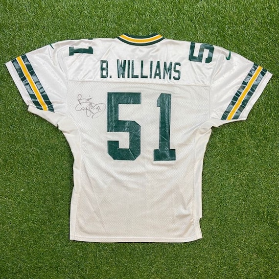 Vintage Green Bay Packers Brian Williams #51 Jersey Nike Size 48