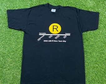 90s NEW YORK 地図柄　Tシャツ ヴィンテージ 90 年代 NYC 地下鉄メトロポリタン マップ T シャツ