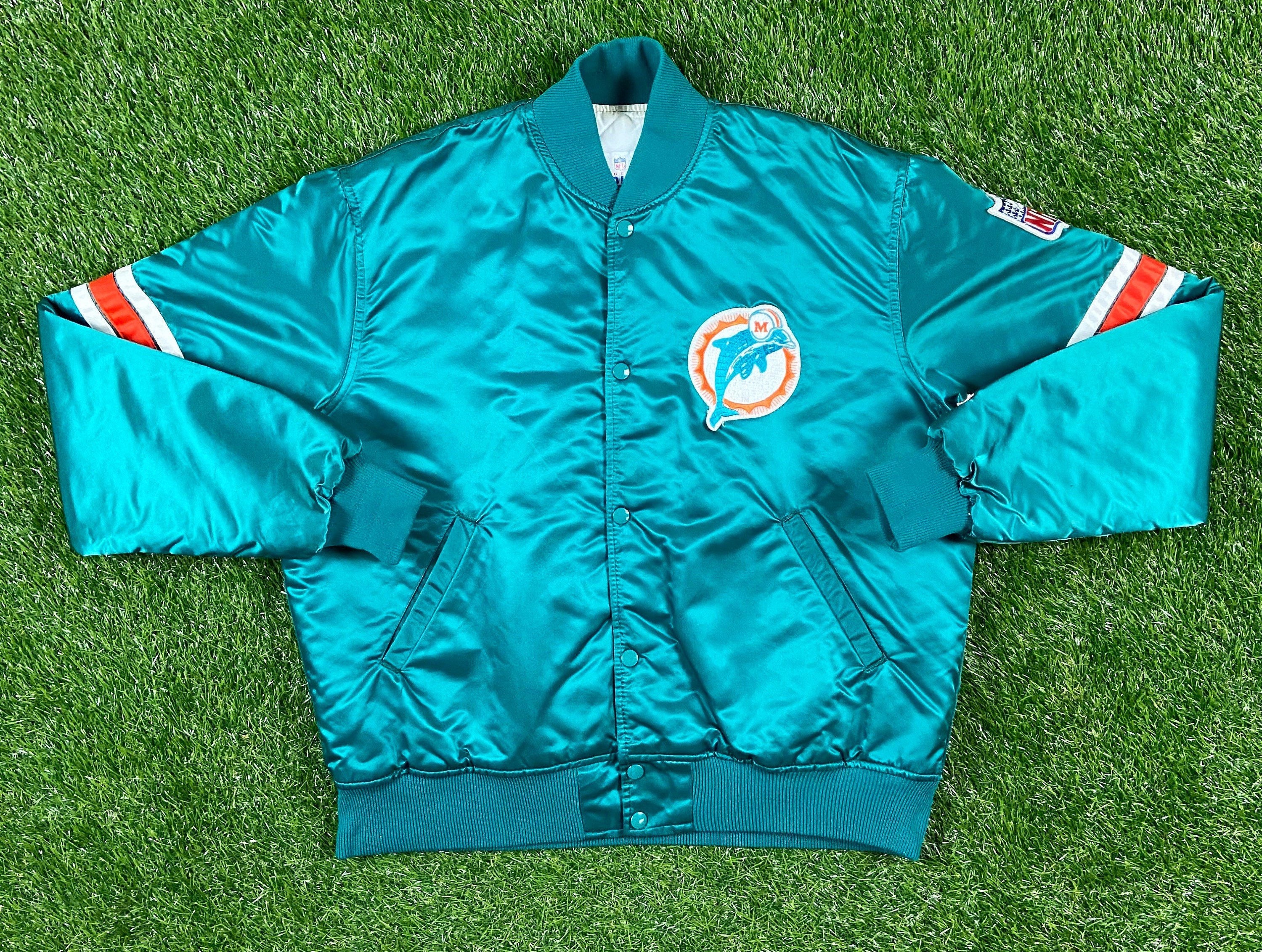 miami dolphins vintage varsity jacket
